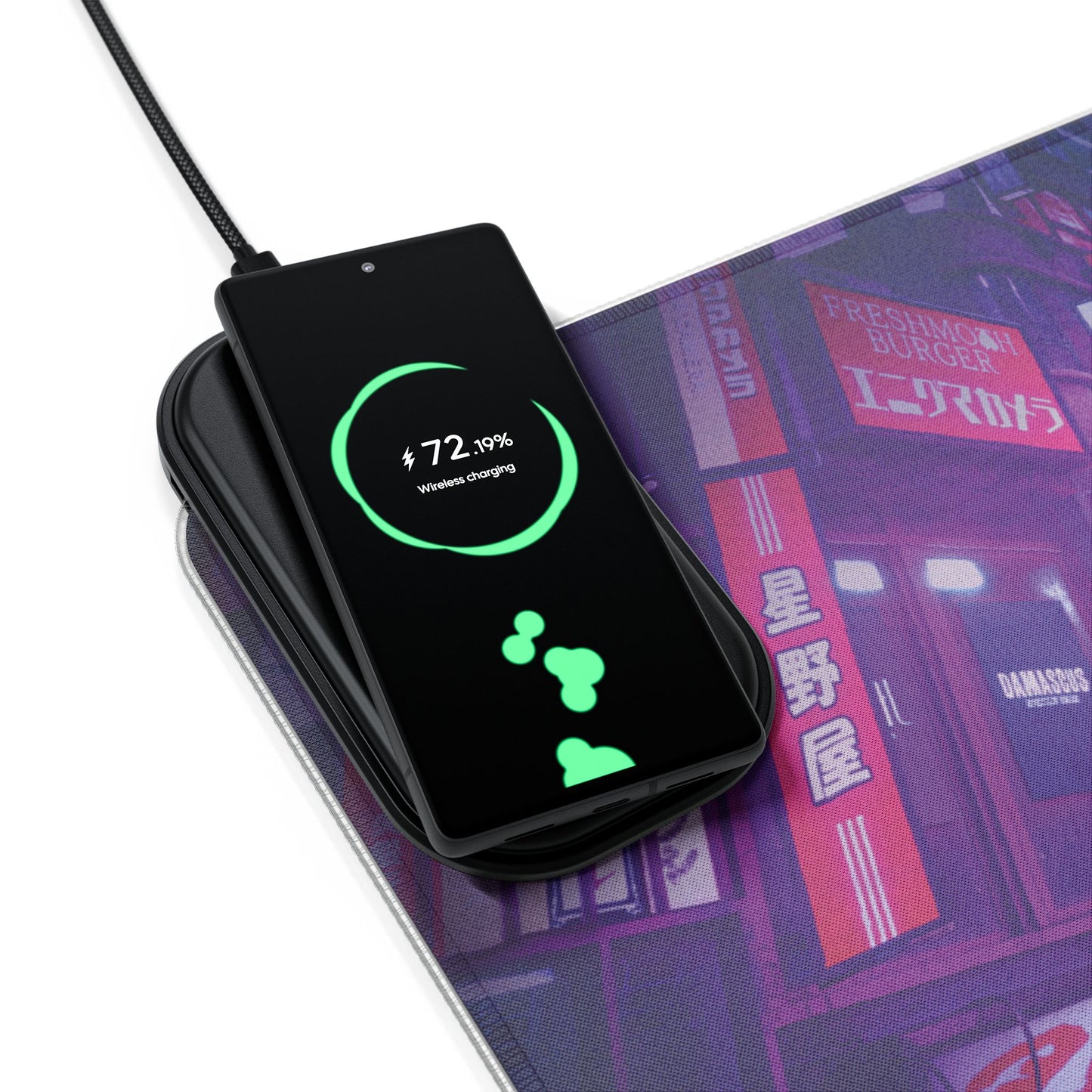 Ghostwire Tokyo 15W Wireless Charging LED Gaming Mouse Pad
