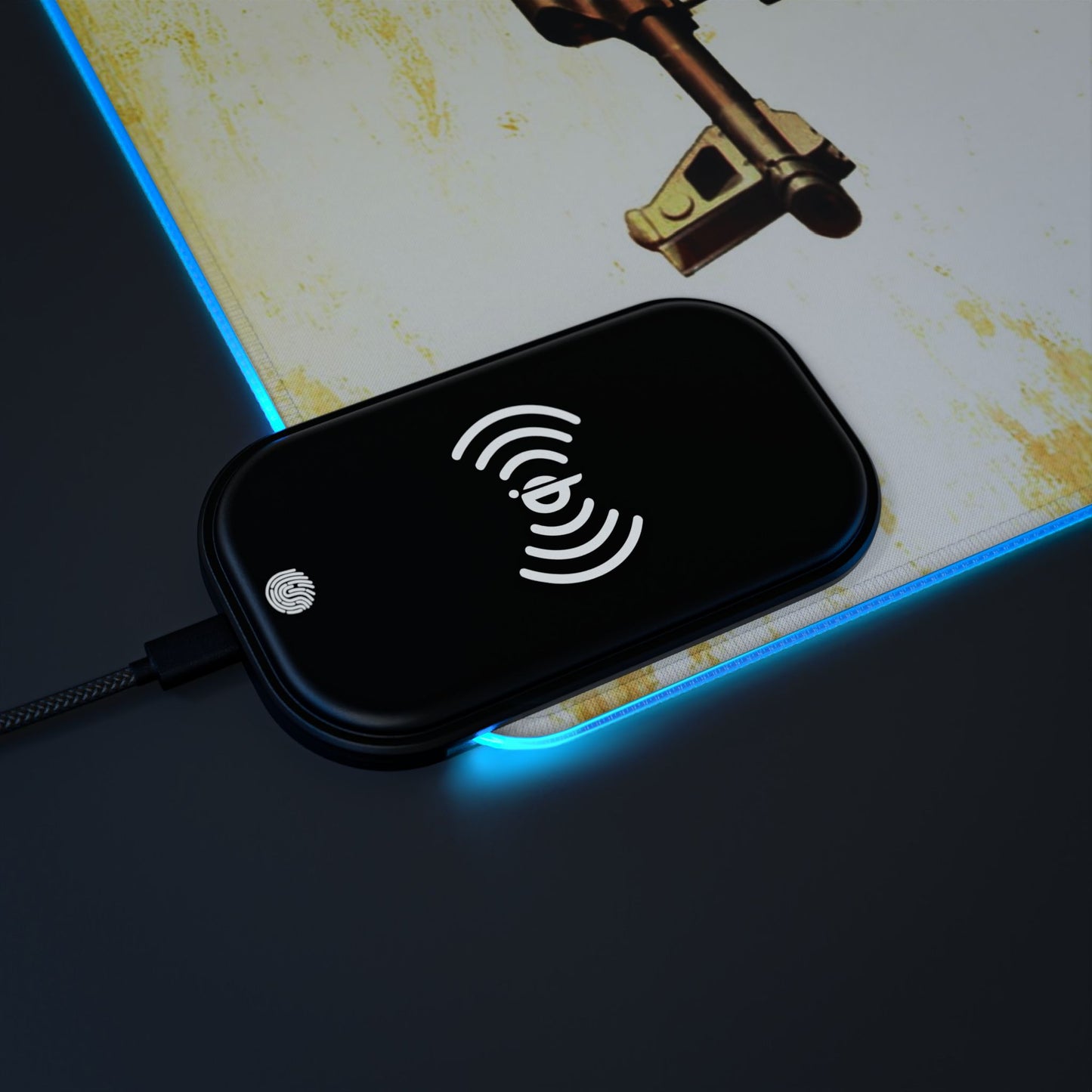 Counter Strike 15W Wireless Charging LED Gaming Mouse Pad