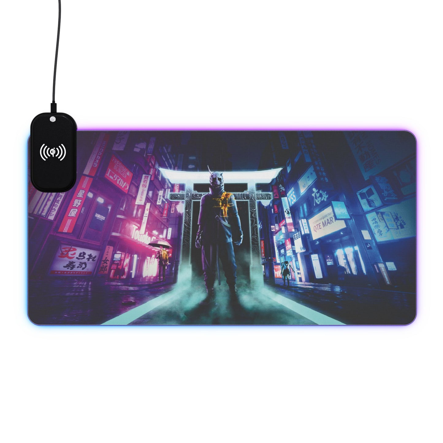 Ghostwire Tokyo 15W Wireless Charging LED Gaming Mouse Pad