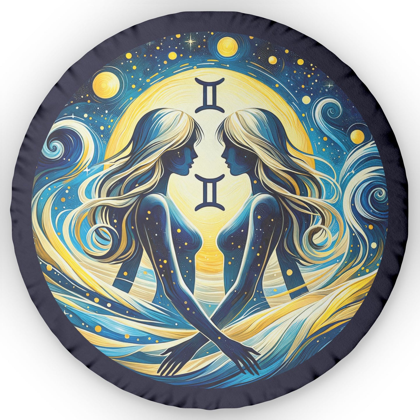 Gemini Starry Night Shaped Pillow