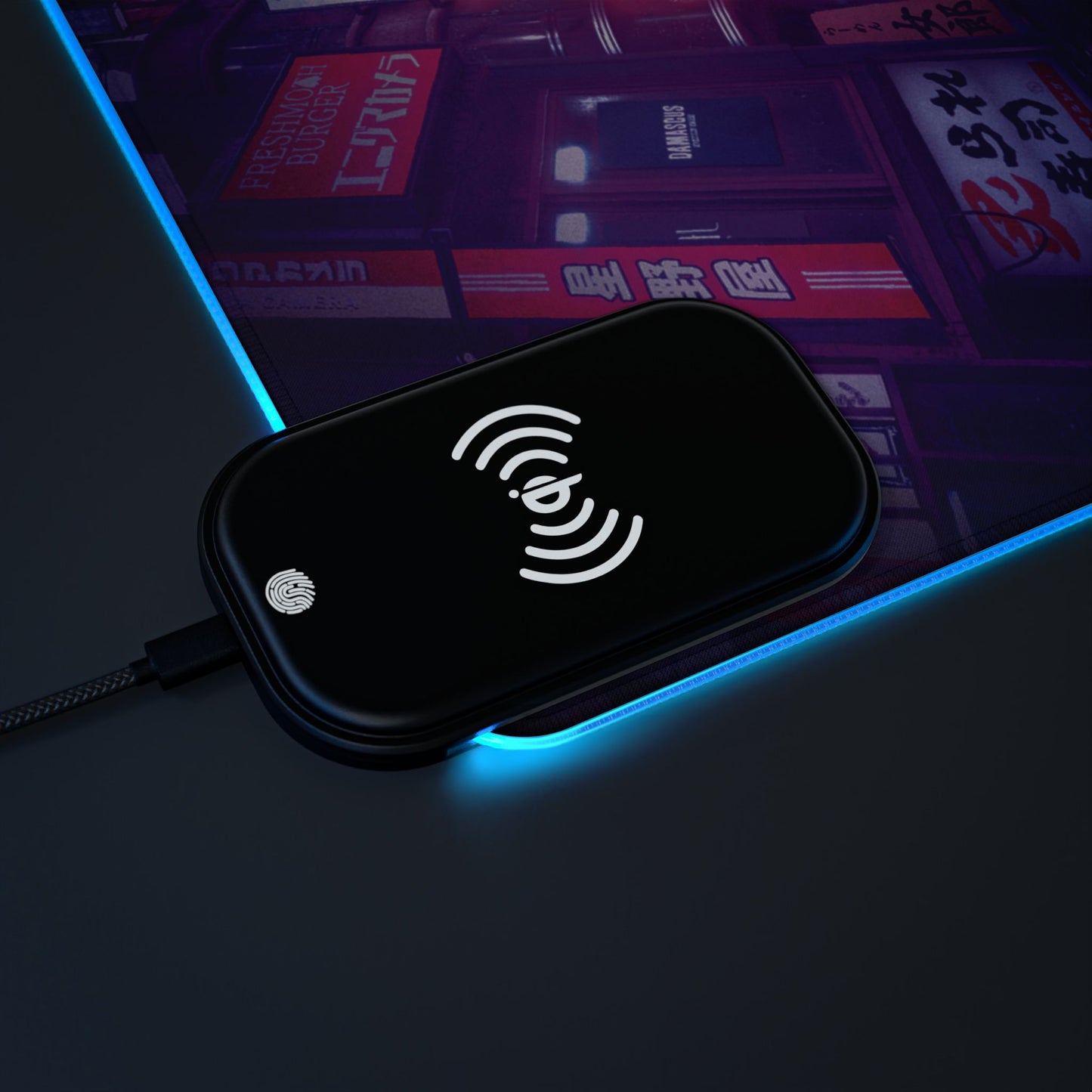 Ghostwire Tokyo 15W Wireless Charging LED Gaming Mouse Pad
