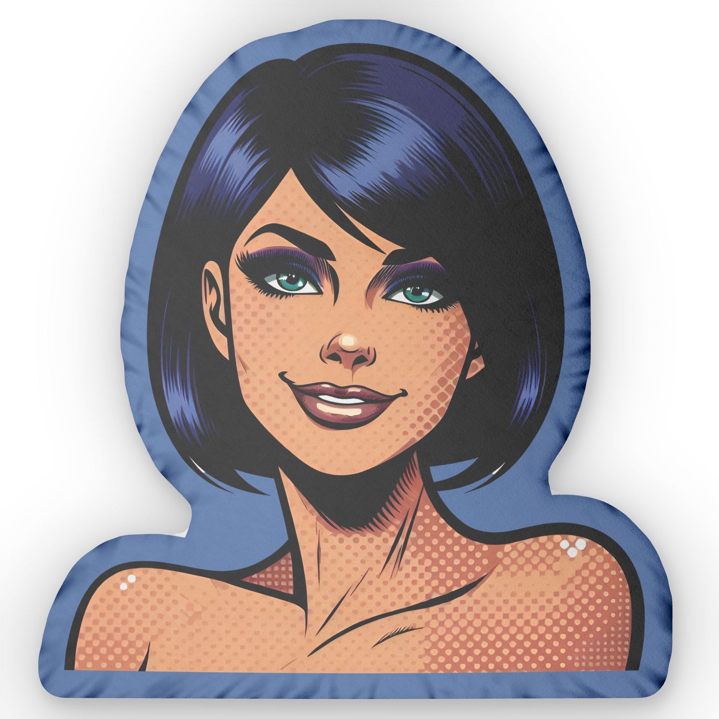 Marianne Retro Pin Up Girl Shaped Pillow