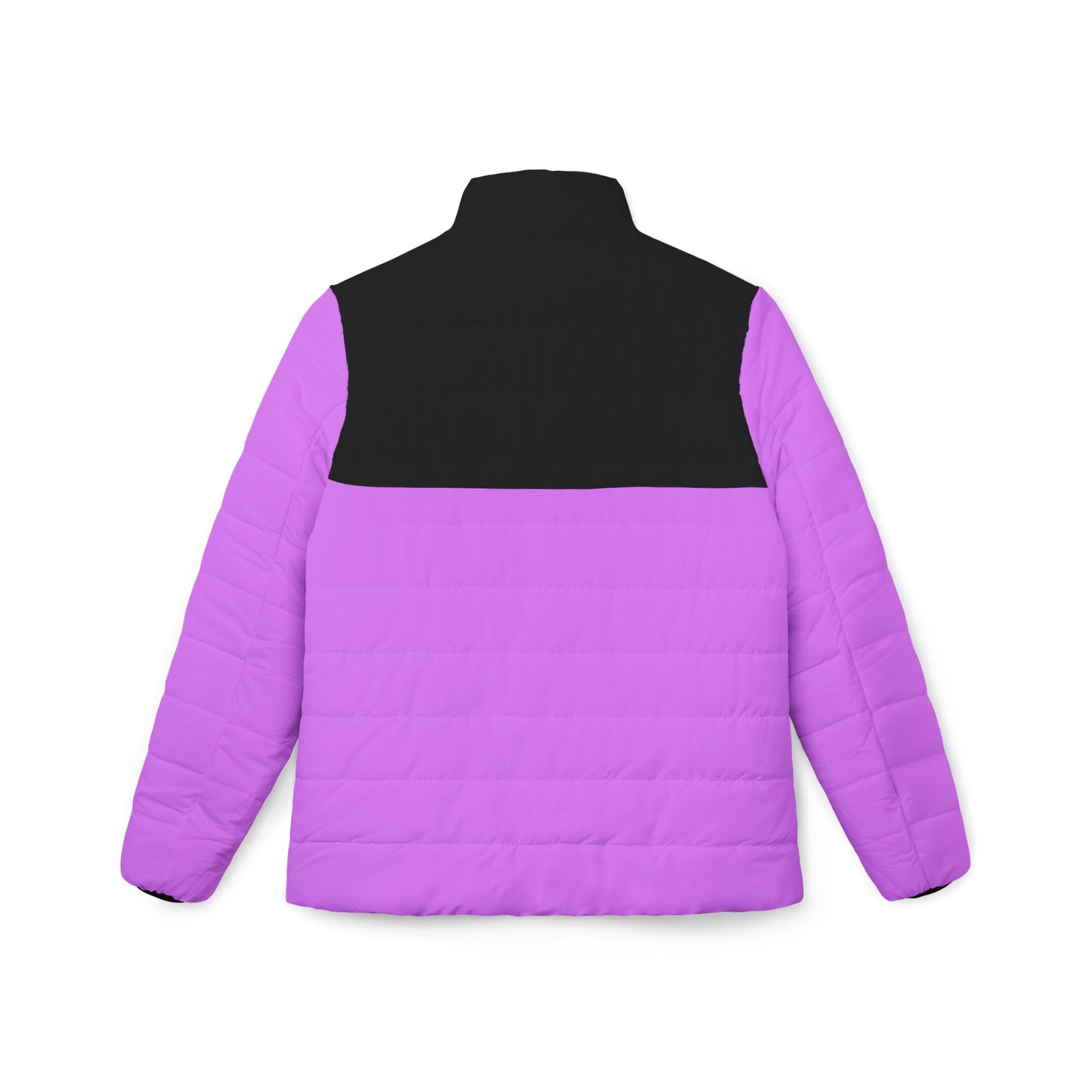 Rave Drip Purple Colorblock Puffer Jacket