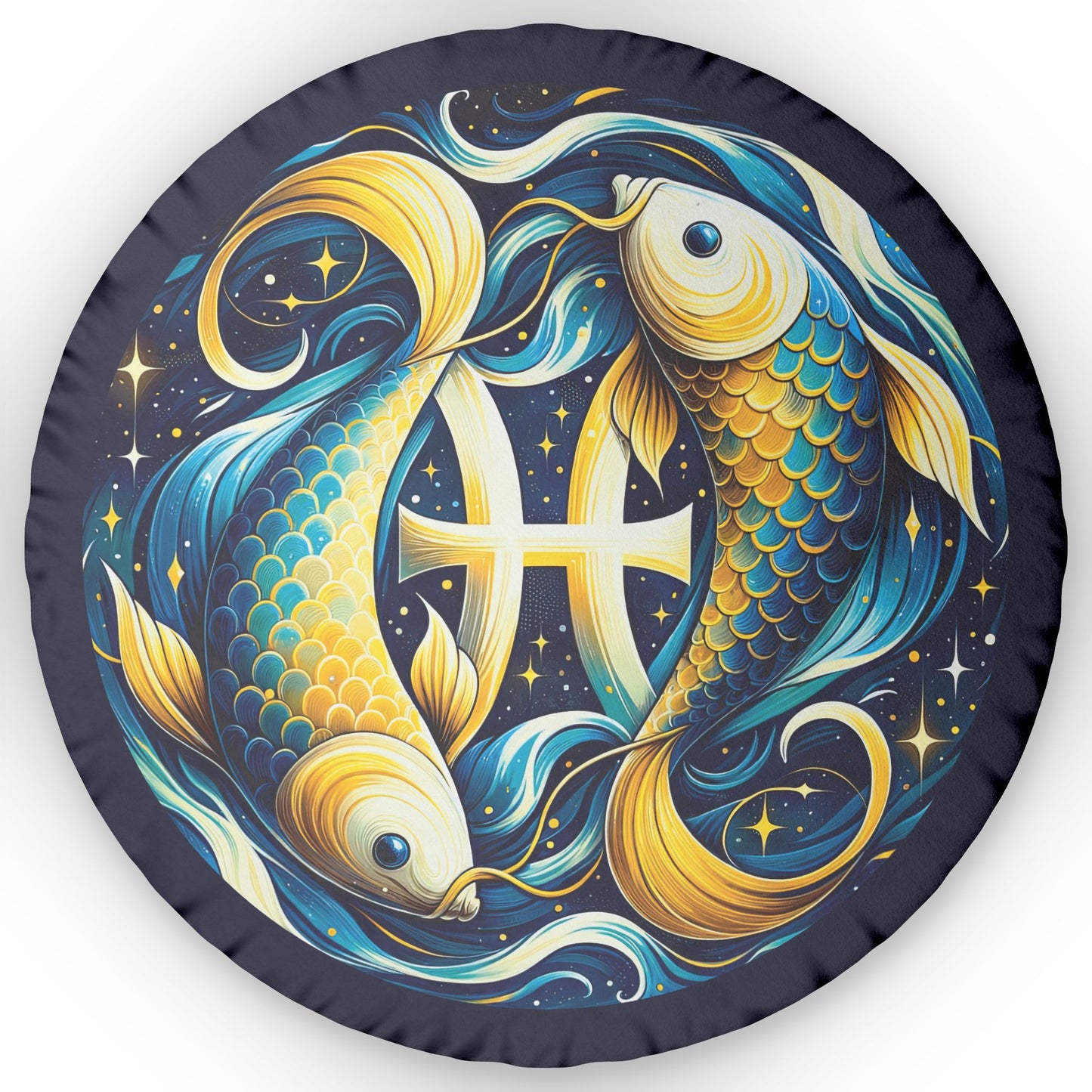 Pisces Starry Night Shaped Pillow