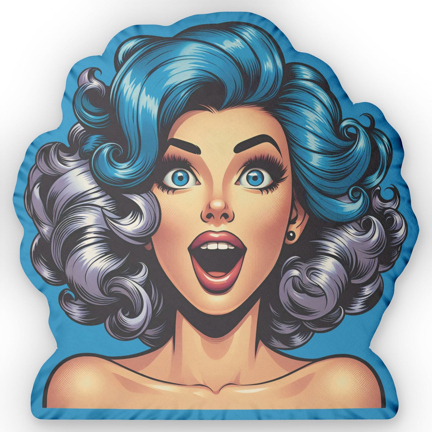 Jessica Retro Pin Up Girl Shaped Pillow