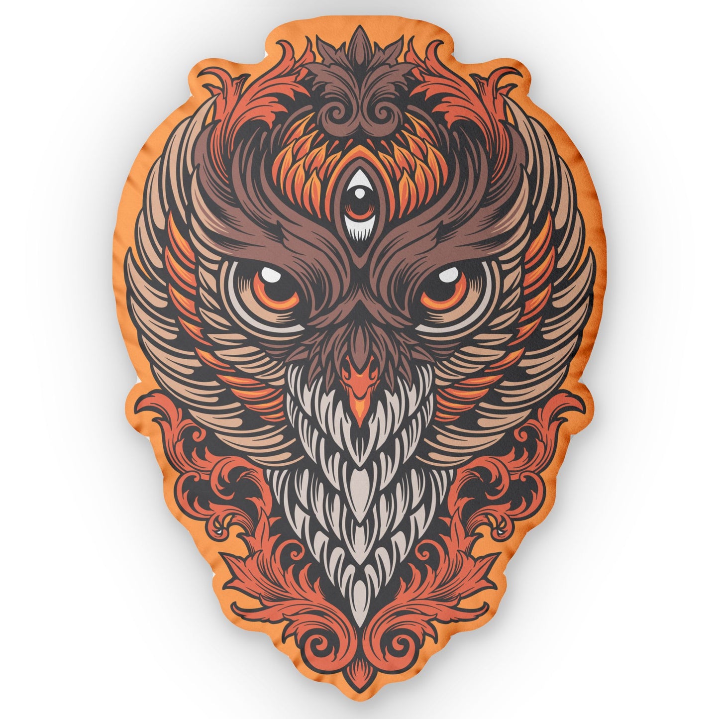 King Owl Shaped Pillow