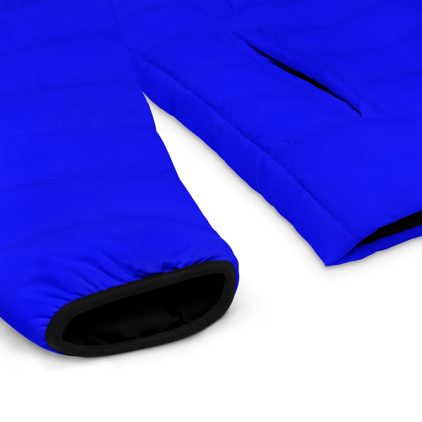 Rave Drip Royal Blue Colorblock Puffer Jacket for Men