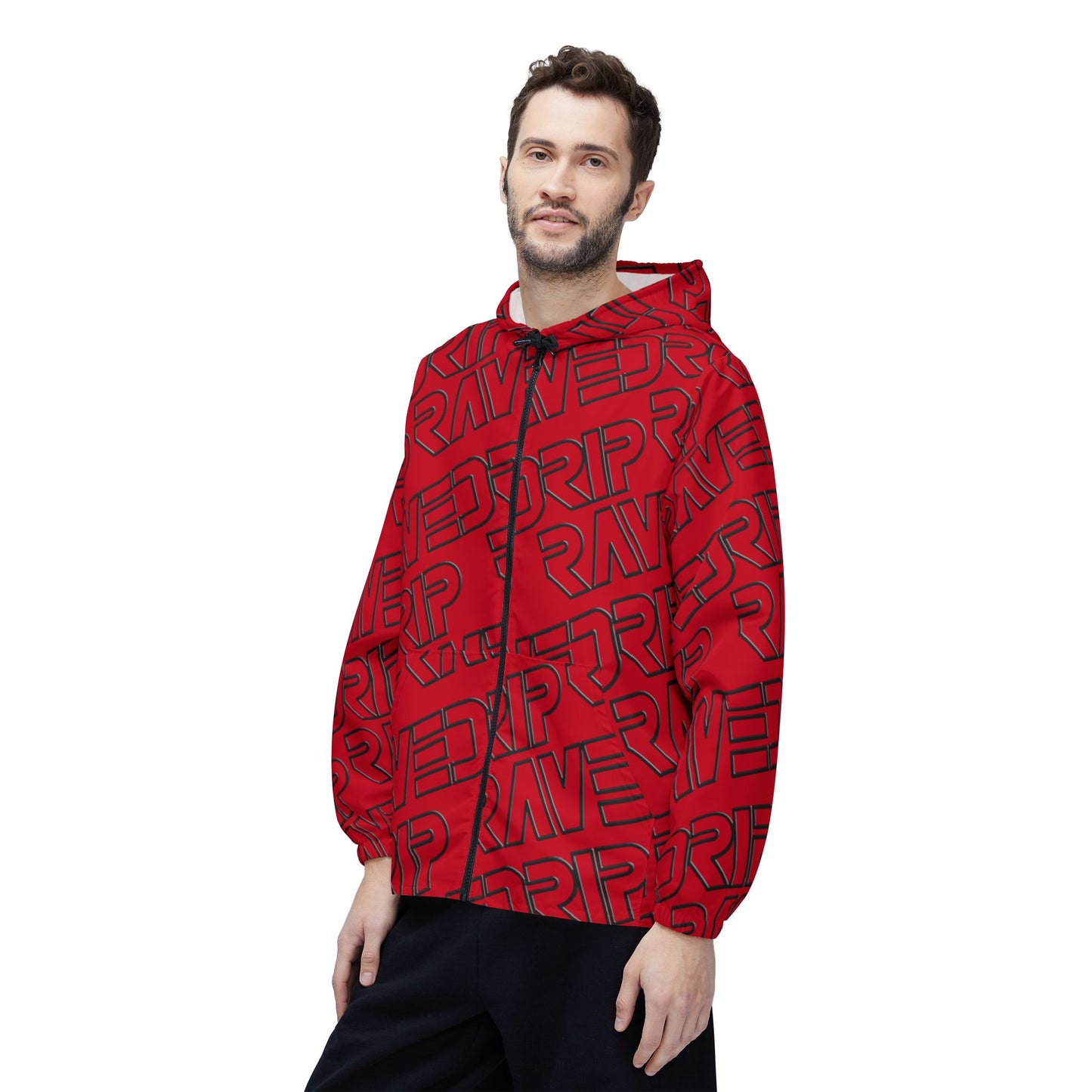 Red Bold Unisex Windbreaker – Lightweight, Stylish & Weather-Ready