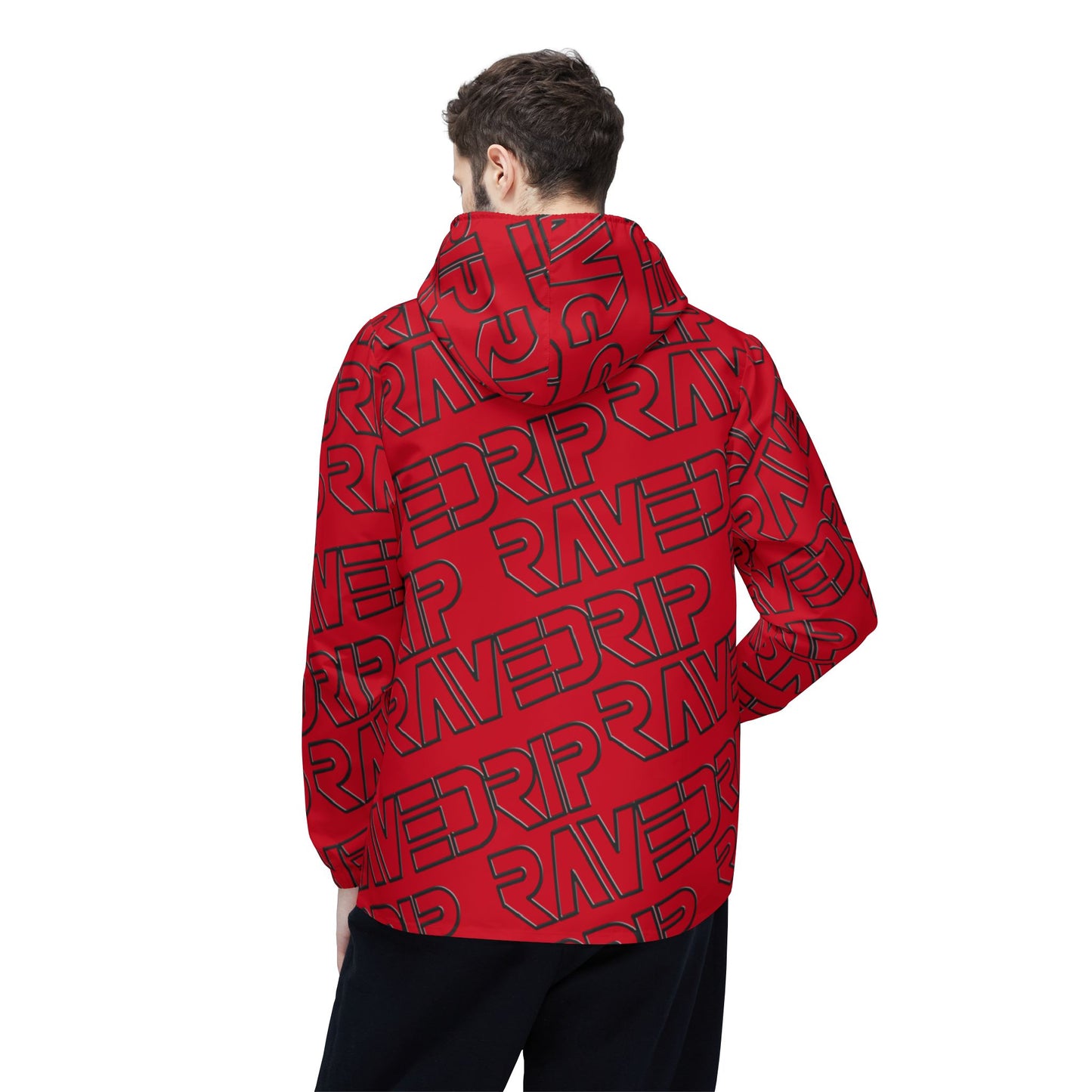 Red Bold Unisex Windbreaker – Lightweight, Stylish & Weather-Ready