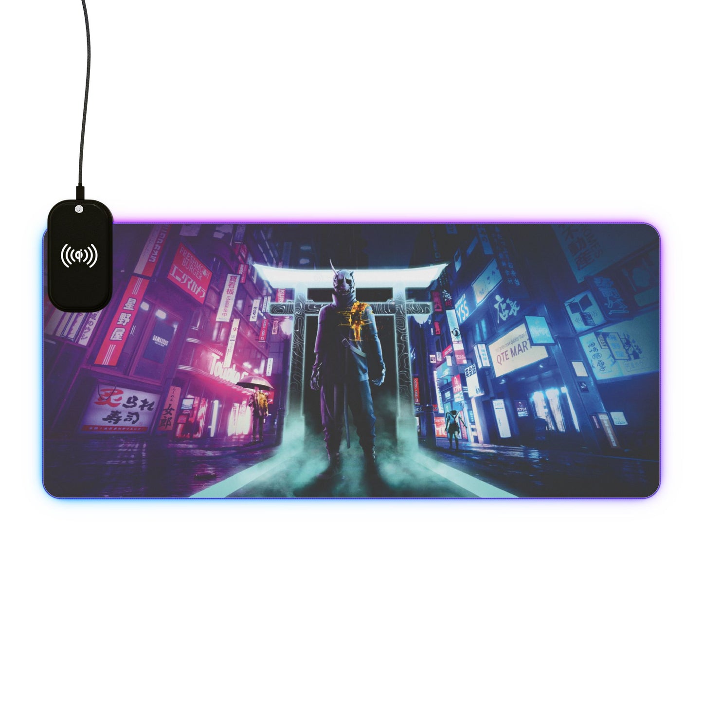 Ghostwire Tokyo 15W Wireless Charging LED Gaming Mouse Pad