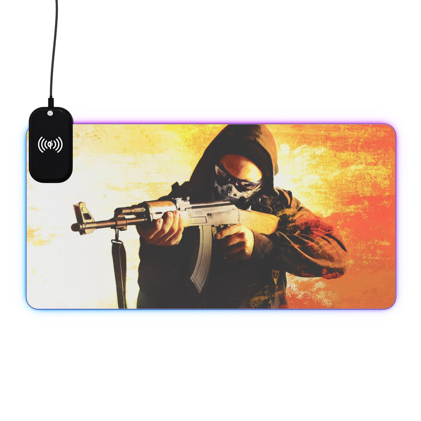 Counter Strike 15W Wireless Charging LED Gaming Mouse Pad