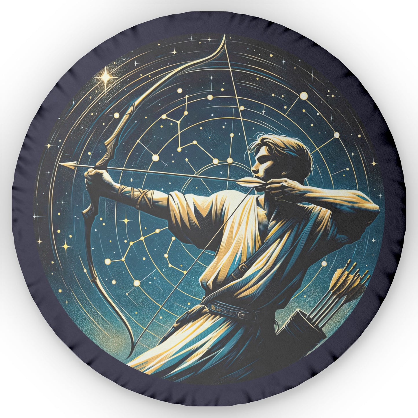 Sagittarius Starry Night Shaped Pillow