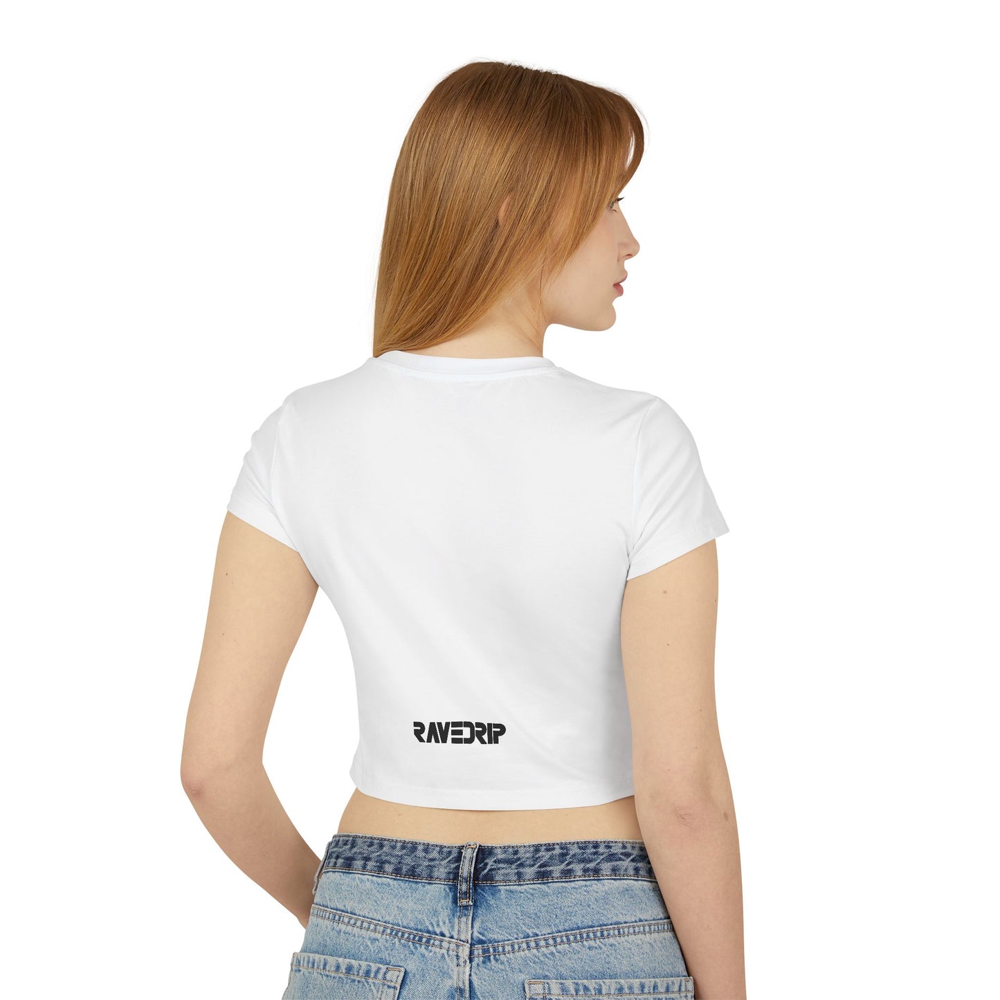 Surreal Eyes - Women's Crop top made of 100% Organic Cotton