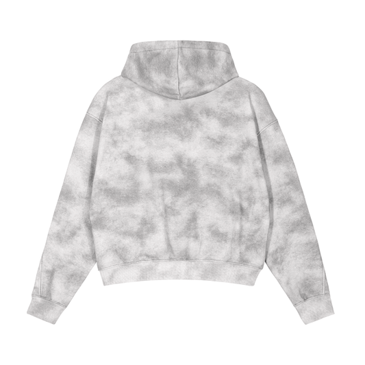 RAVEDRIP Dirty Washed Zip-Up Fleece Hoodie
