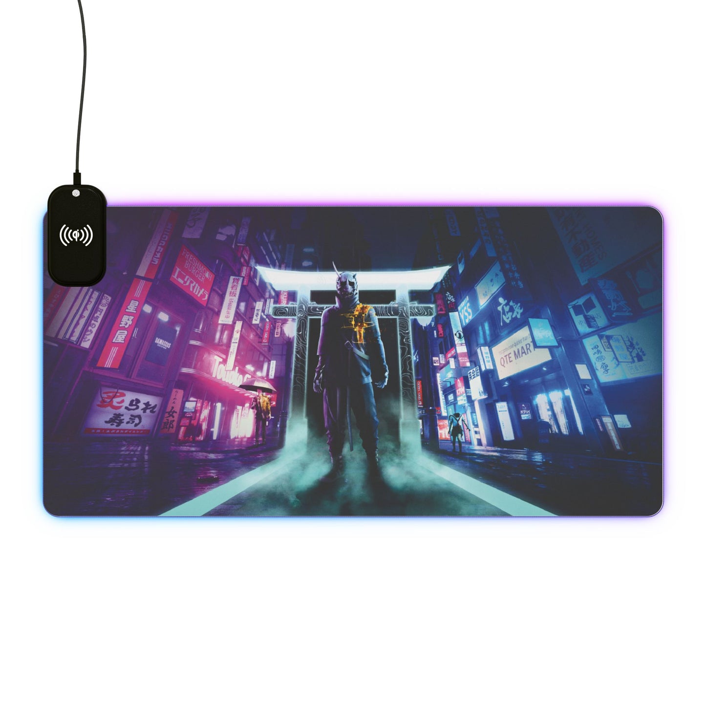 Ghostwire Tokyo 15W Wireless Charging LED Gaming Mouse Pad