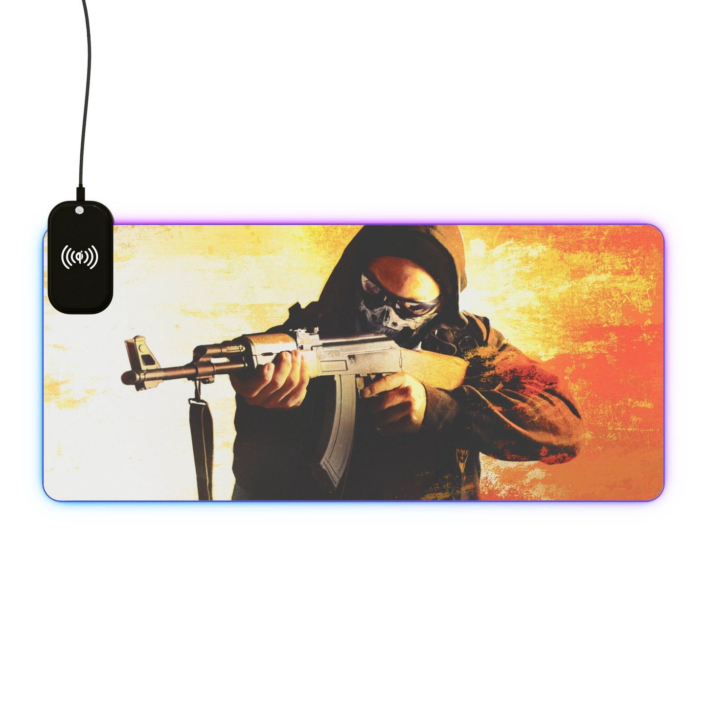 Counter Strike 15W Wireless Charging LED Gaming Mouse Pad