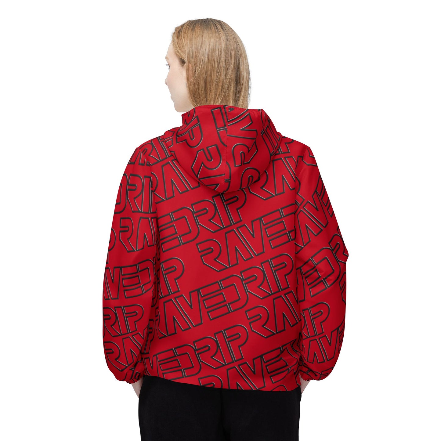 Red Bold Unisex Windbreaker – Lightweight, Stylish & Weather-Ready