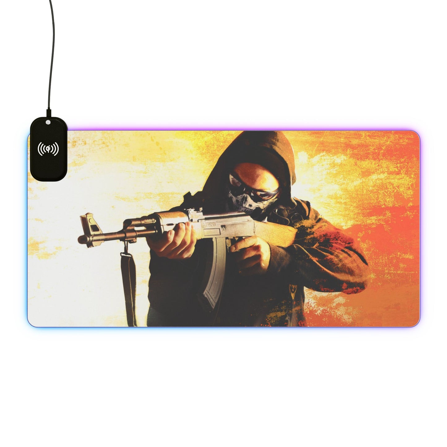 Counter Strike 15W Wireless Charging LED Gaming Mouse Pad