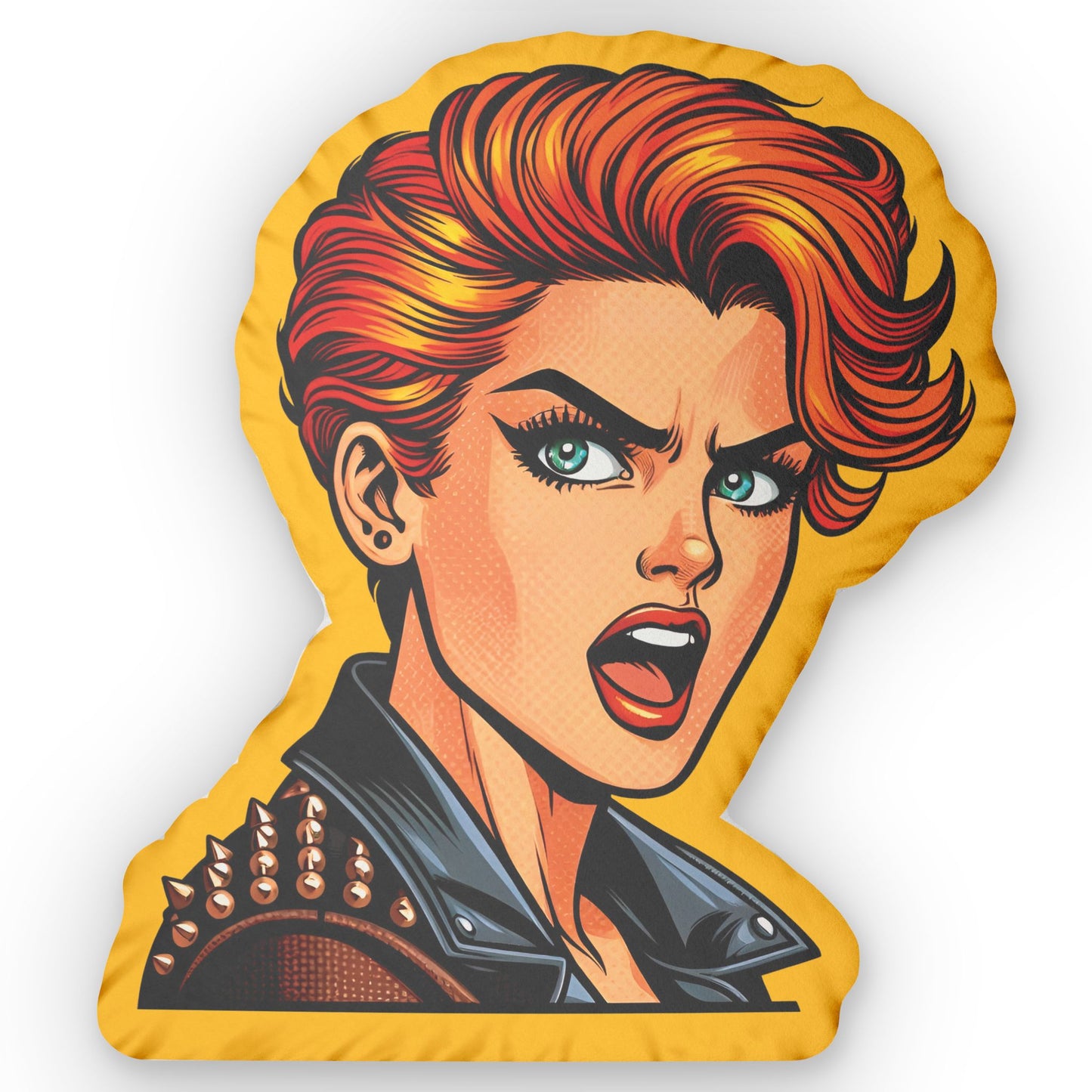 Joan Retro Pin Up Girl Shaped Pillow