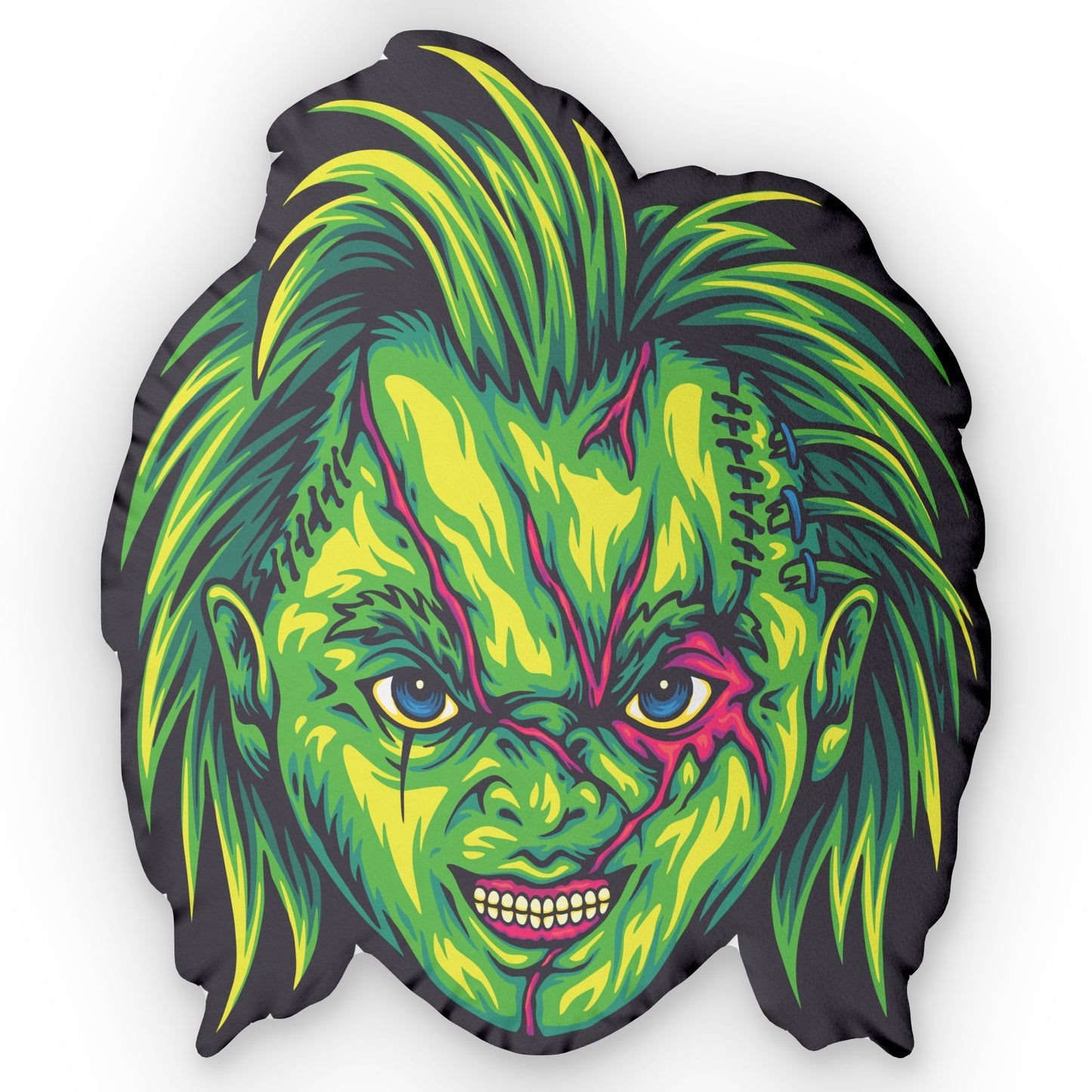 Zombie Doll Head Shaped Pillow