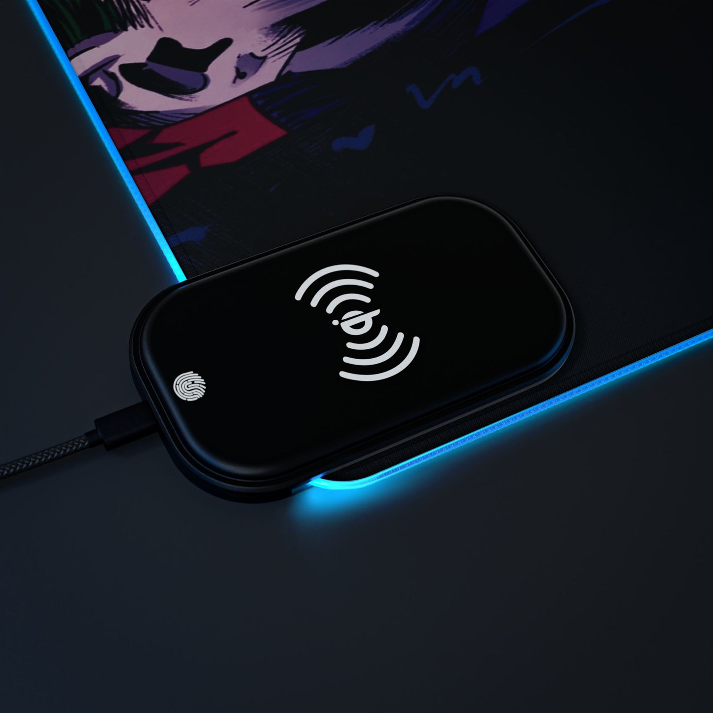 Joker 15W Wireless Charging LED Gaming Mouse Pad
