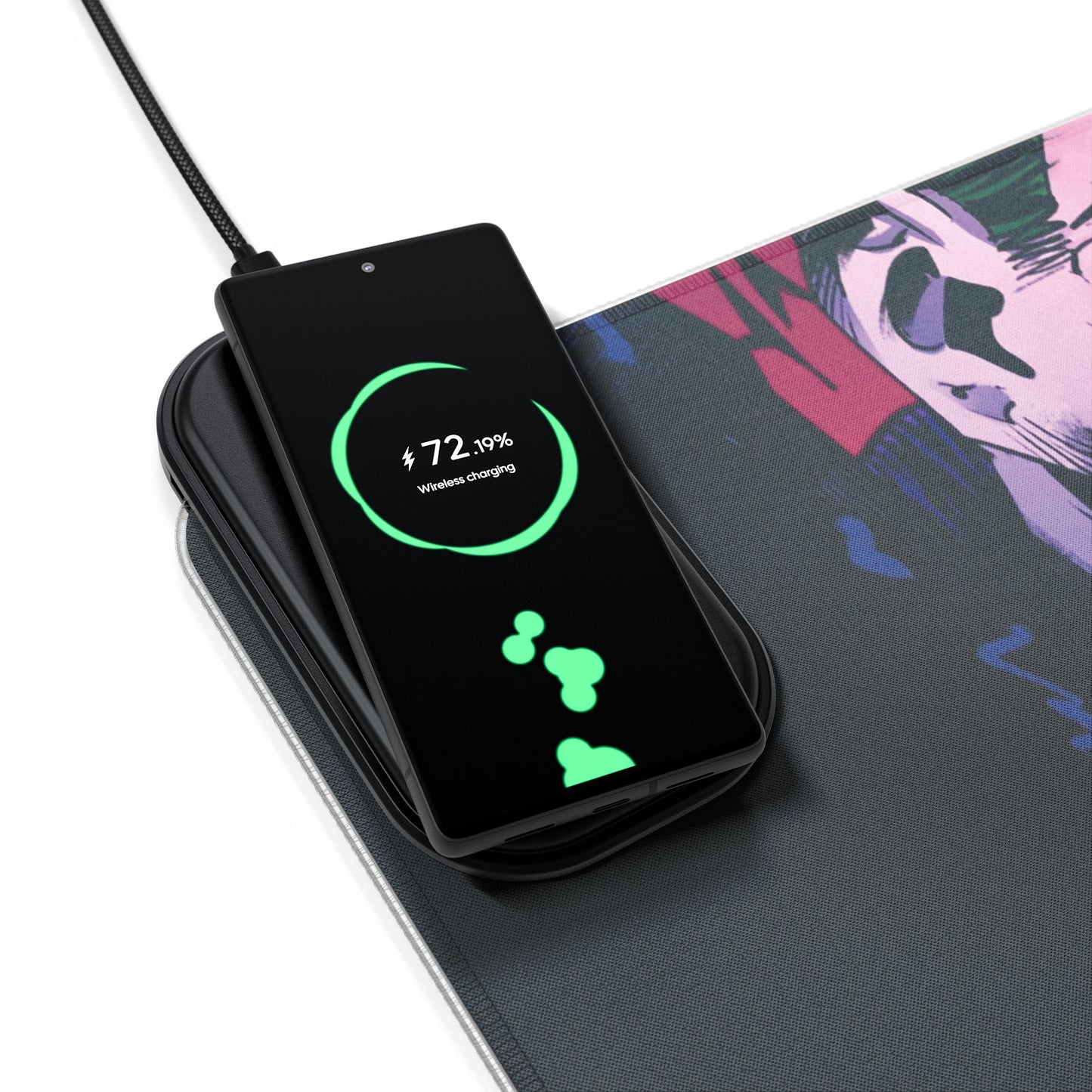 Joker 15W Wireless Charging LED Gaming Mouse Pad