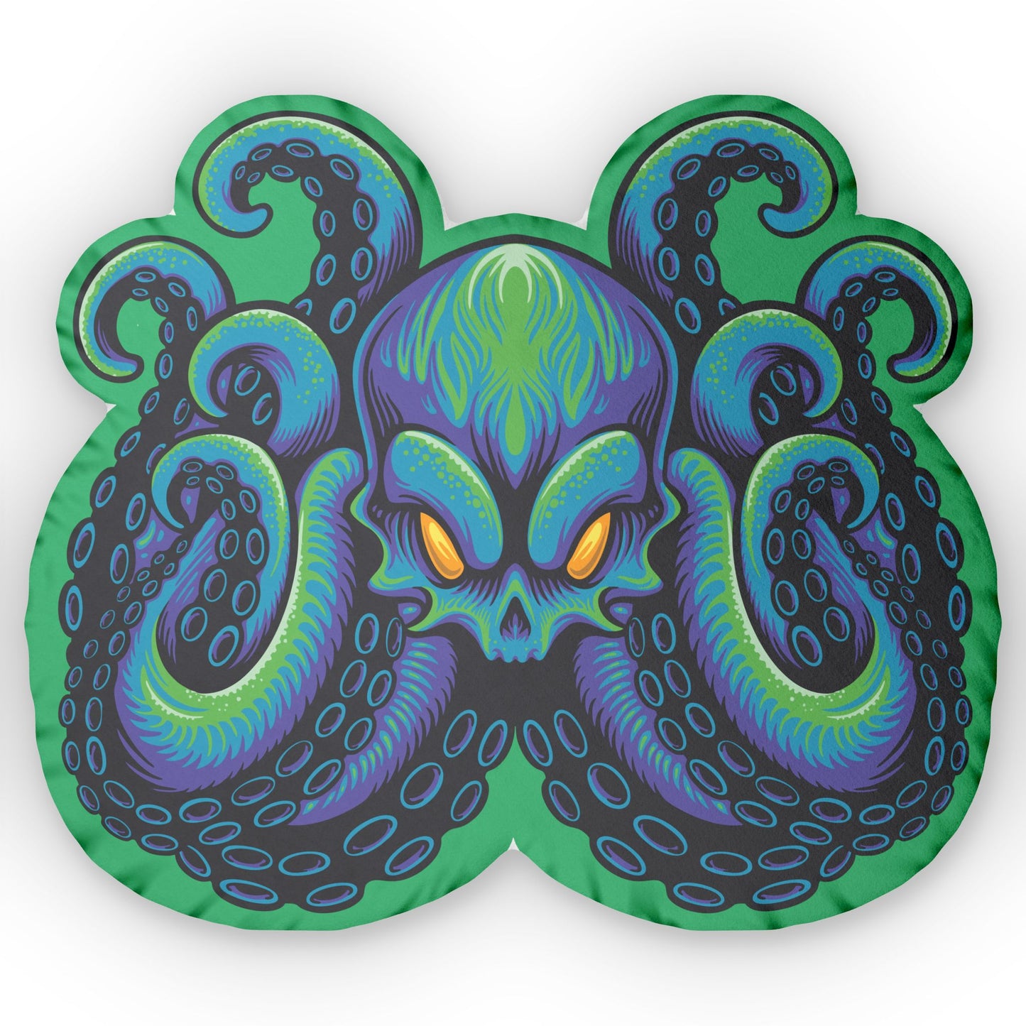 Angry Kraken Octopus Shaped Pillow