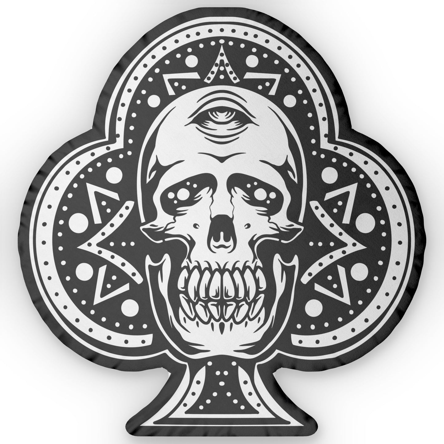 Ace Skull Shaped Pillow