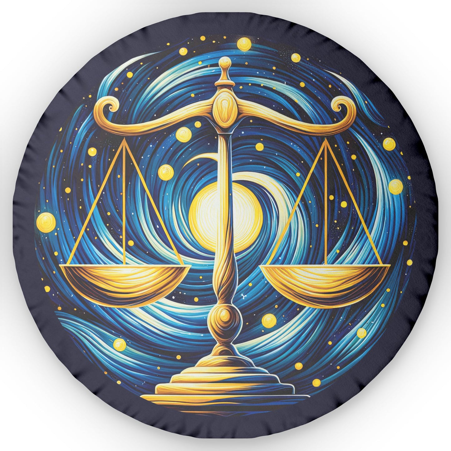 Libra Starry Night Shaped Pillow