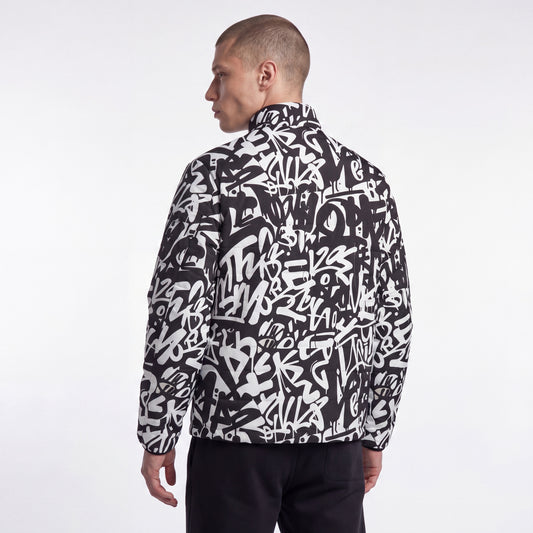 RAVEDRIP Abstract Graffiti All-Over Print Puffer Jacket