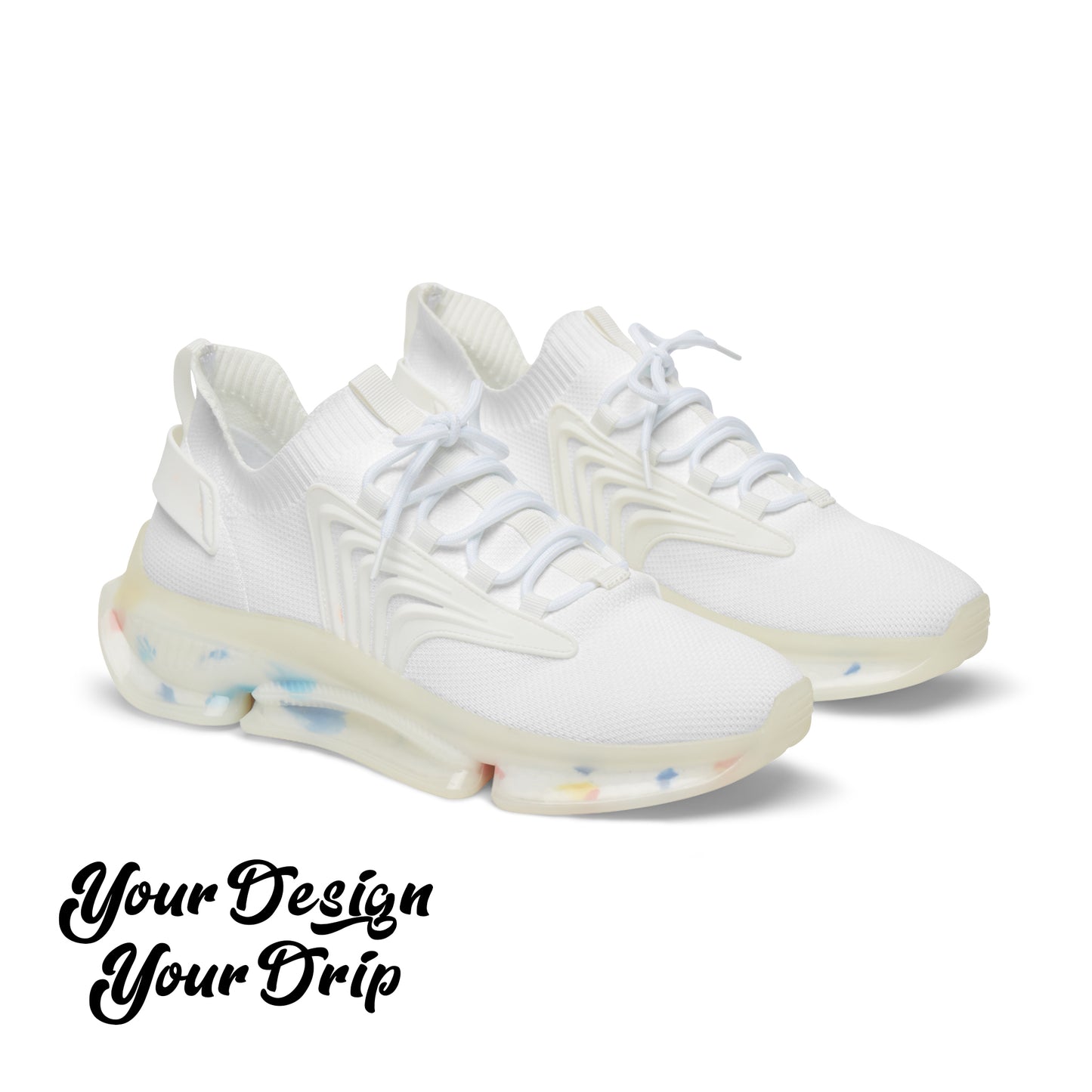 Custom Men’s Mesh Sneakers – Breathable, Lightweight & All-Over Print Style