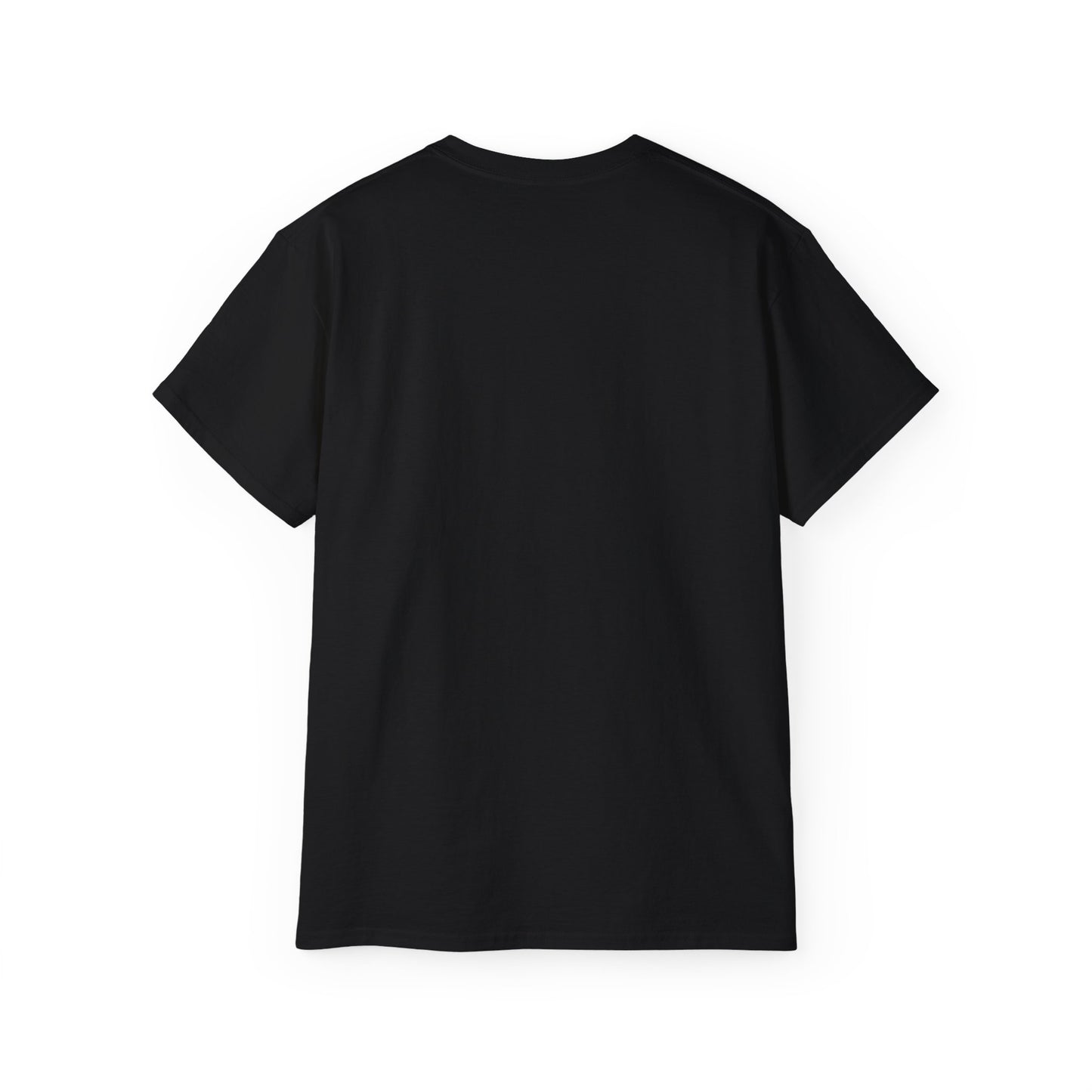 Zoomed-in shot of ribbed collar and premium cotton texture for durability and style