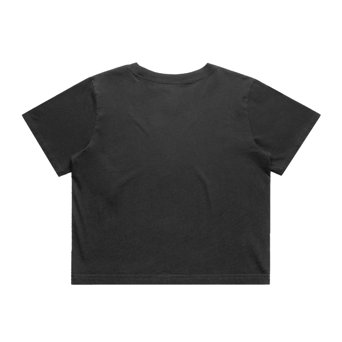 cropped oversized streetwear tee with vortex front graphic - back side