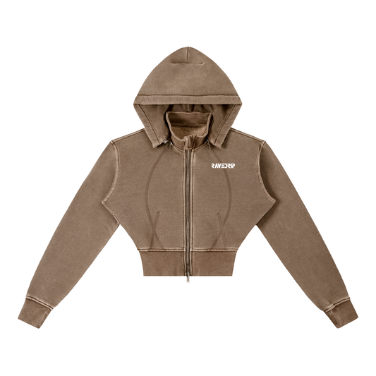 vintage,washed,hoodie,cropped,distressed,zip,streetwear,grunge,alternative,womens
