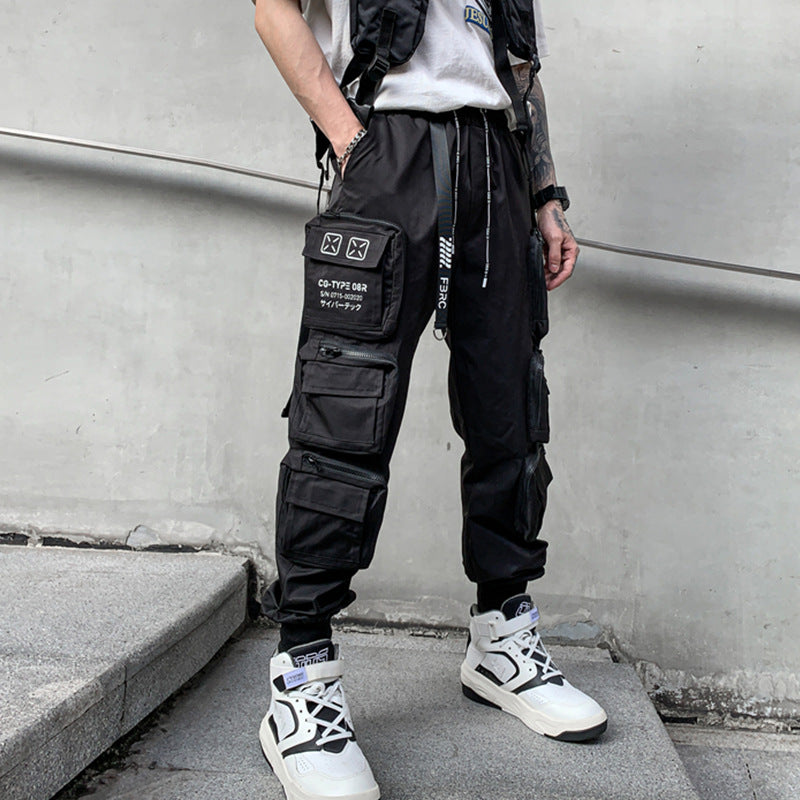 Black Techwear Cargo Pants