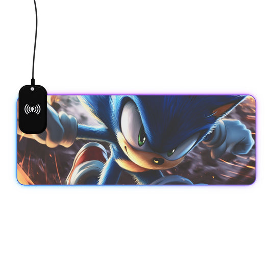 Sonic 15W Wireless Charging LED Gaming Mouse Pad