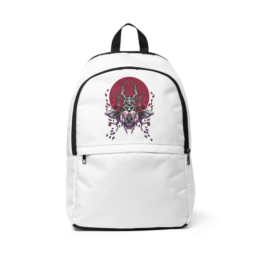 Beetle Skull Backpack - White 