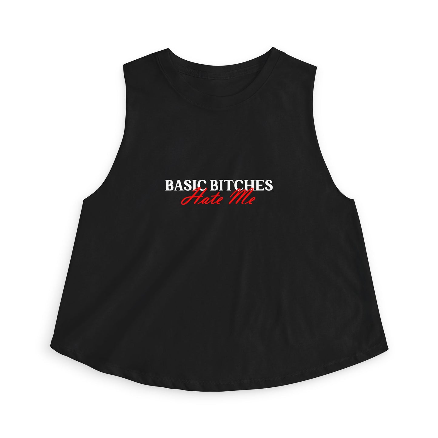 RAVEDRIP "Basic Bitches" Crop Tank - Black