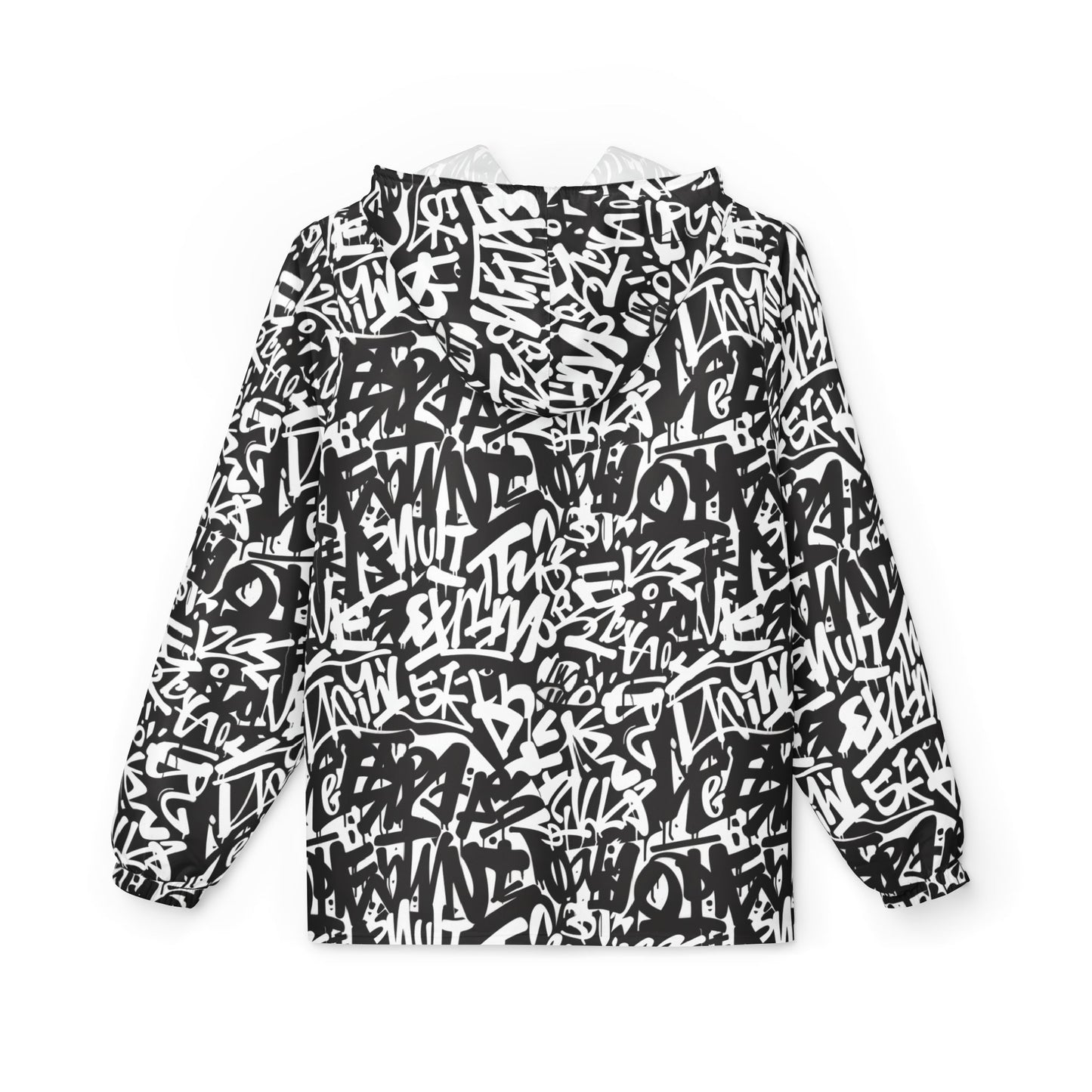 Urban Graffiti Windbreaker Jacket - Stylish & Functional Outerwear for Trendsetters