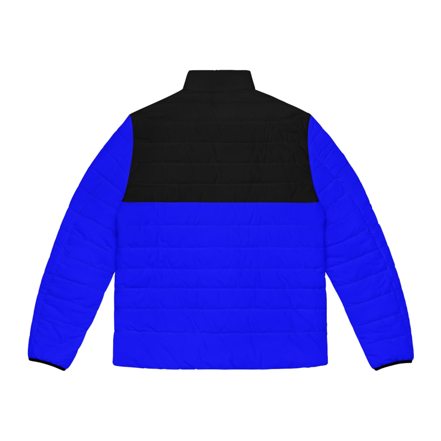 Rave Drip Royal Blue Colorblock Puffer Jacket for Men
