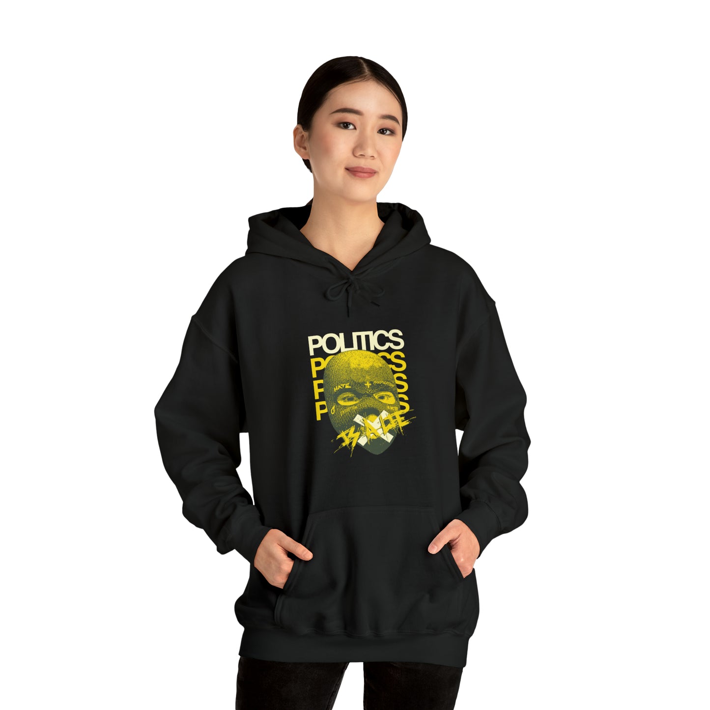 Politics Street Style Unisex Heavy Blend Hoodie