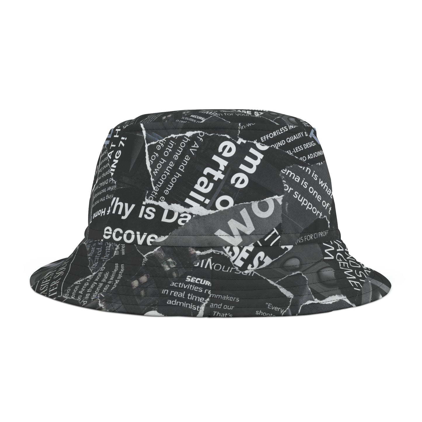 Black Magazine Bucket Hat