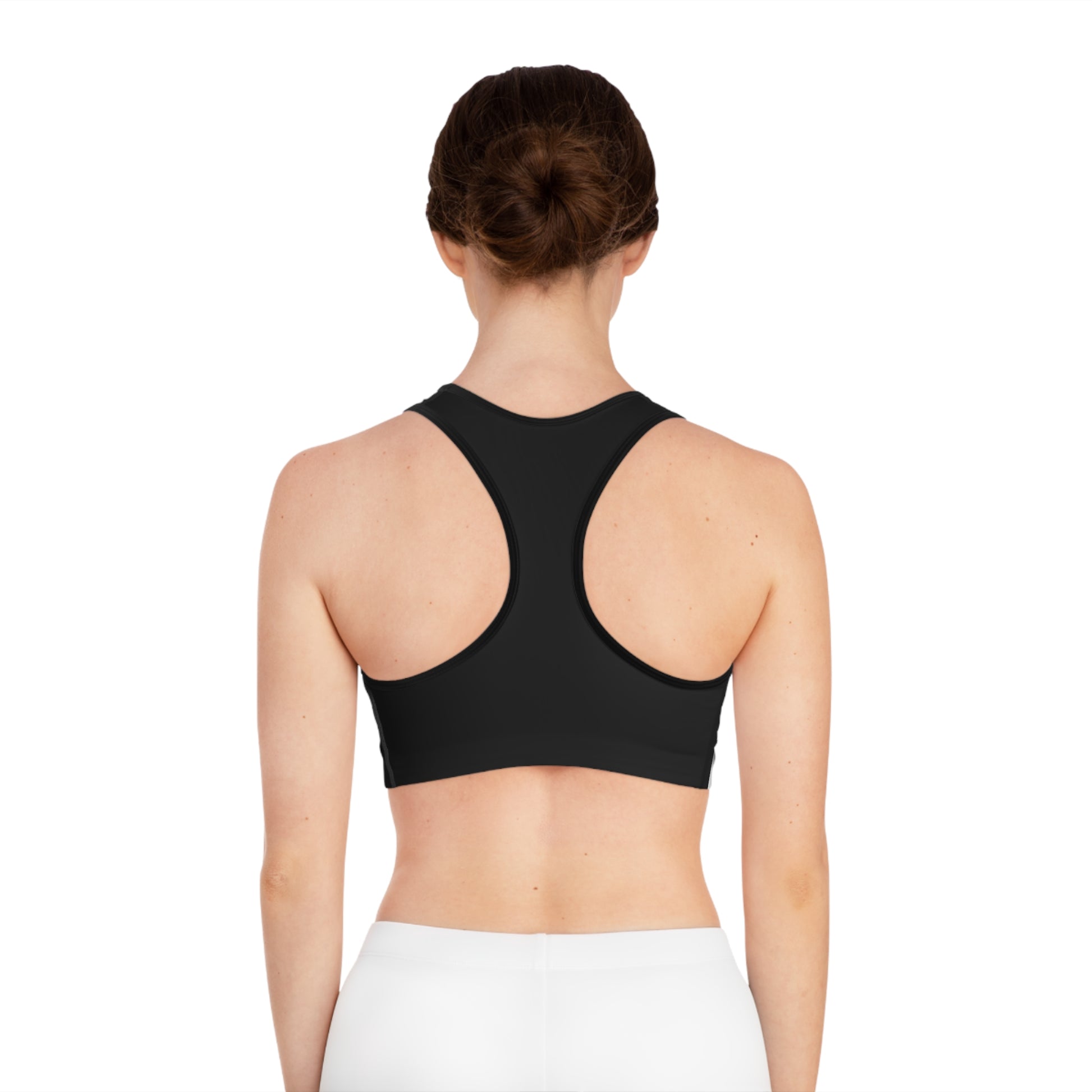 Isolado de strappy backless low impact cross back sports bra e g stri  ideias de conceito de design 3d