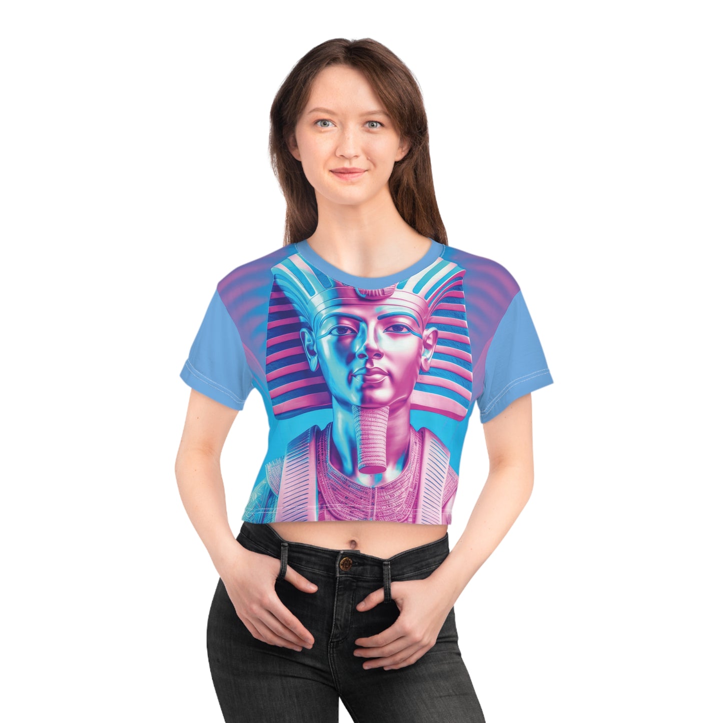 Vaporwave Tut Crop Tee