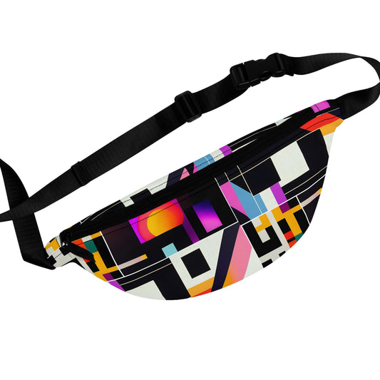 Abstract Retrofuturistic Pattern Fanny Pack