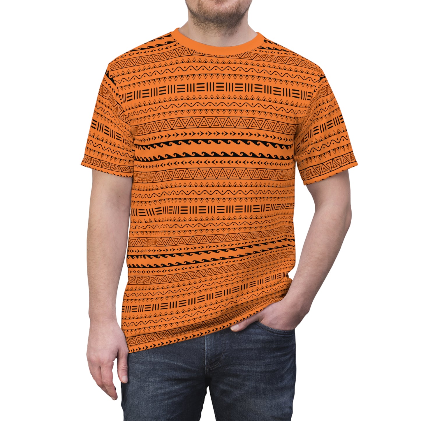 Abstract Tribe Pattern T-Shirt