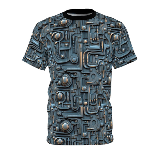 3D Futuristic Pattern T-Shirt