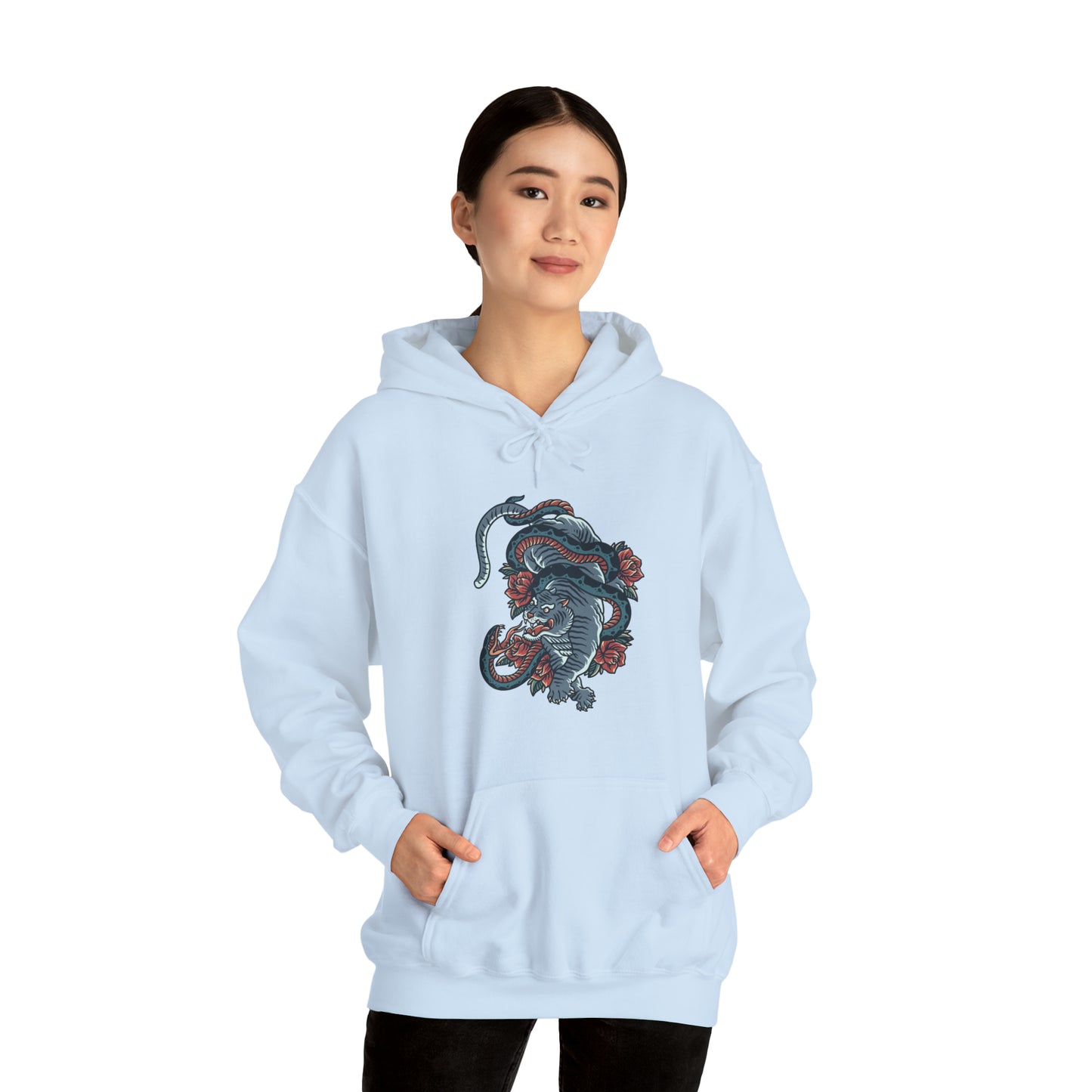 Tiger Snake Battle Unisex Heavy Blend Hoodie