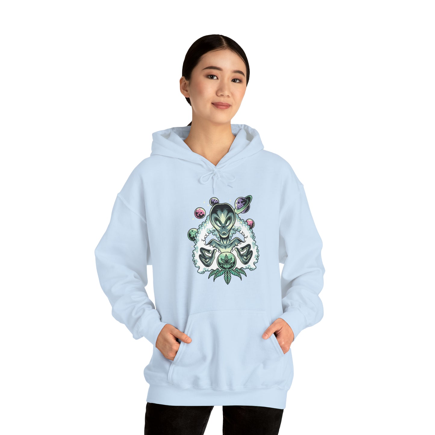 Alien Canna World Unisex Heavy Blend Hoodie