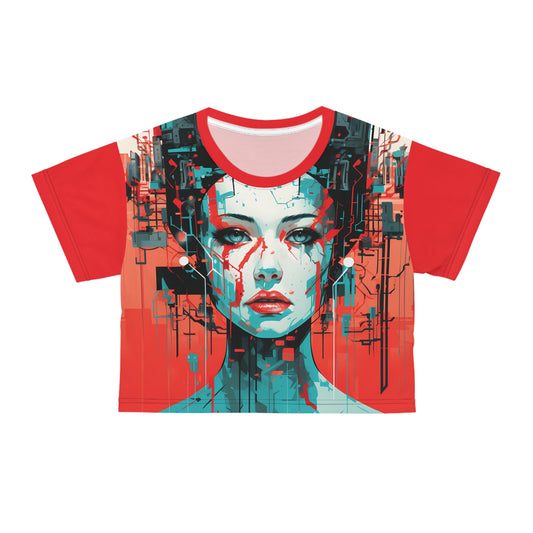 Cyberpunk Girl Crop Tee